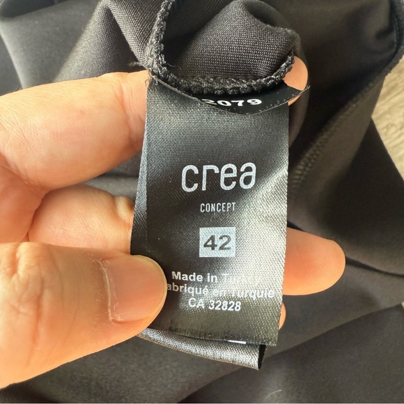 Crea Concept Black Slim Pull On Stretch Pants - Picture 10 of 14